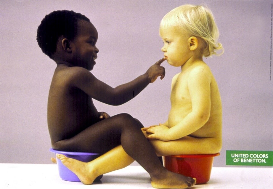This is a photo used by Benetton in an add campaign and it raises awareness for racial equality. This is an example of a company striving for a positive impact over 30 years ago. This is an  inspiration for this series on organizational positive impact, tech edition.